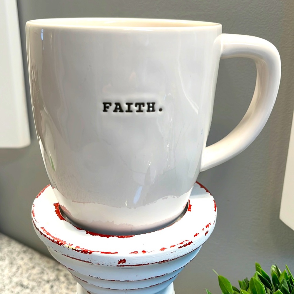 Rae Dunn Faith Coffee Cup